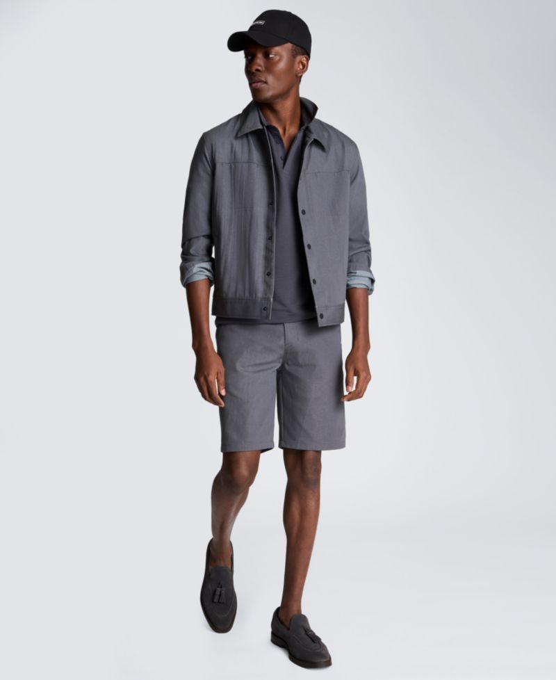 Men's Seersucker Classic-Fit Polo Shirt