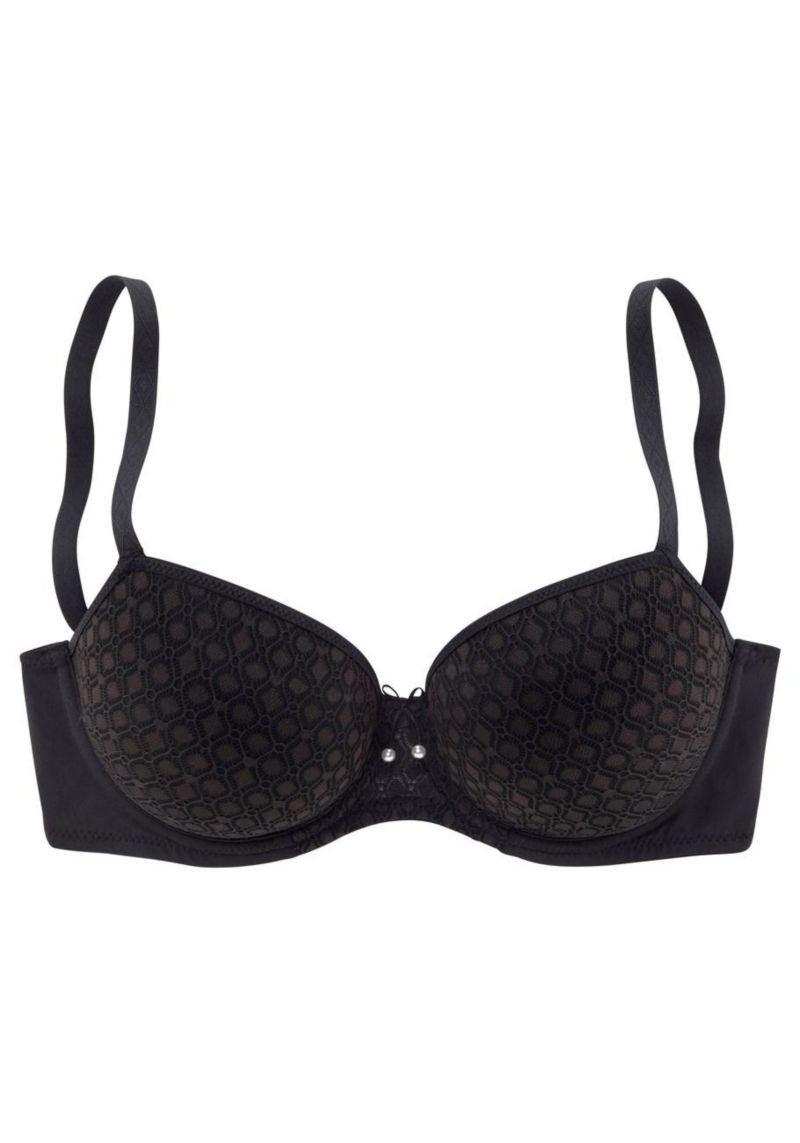 Women's Lace Detail Underwire Lightly Padded T-Shirt Bra