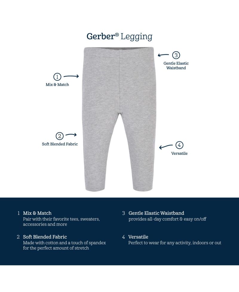 Baby Girls 3-Pack Jeggings
