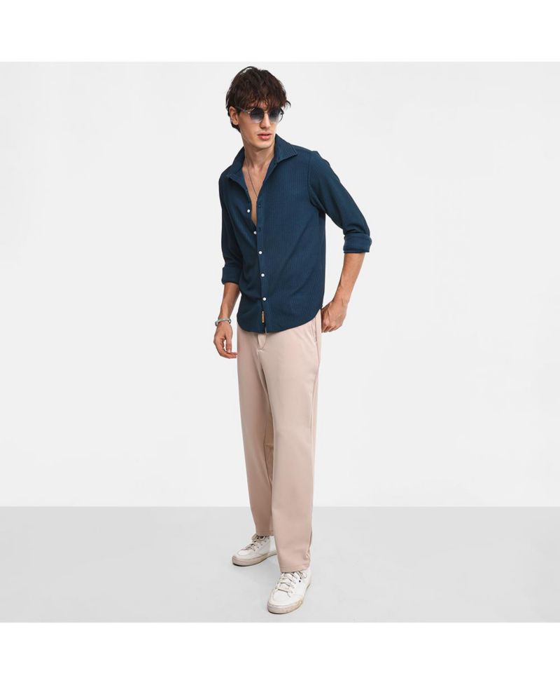 Men's Stripe-Creased Shirt
