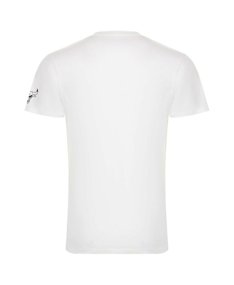 Men's and Women's White Chicago Bulls 1966 Collection Bingham T-shirt