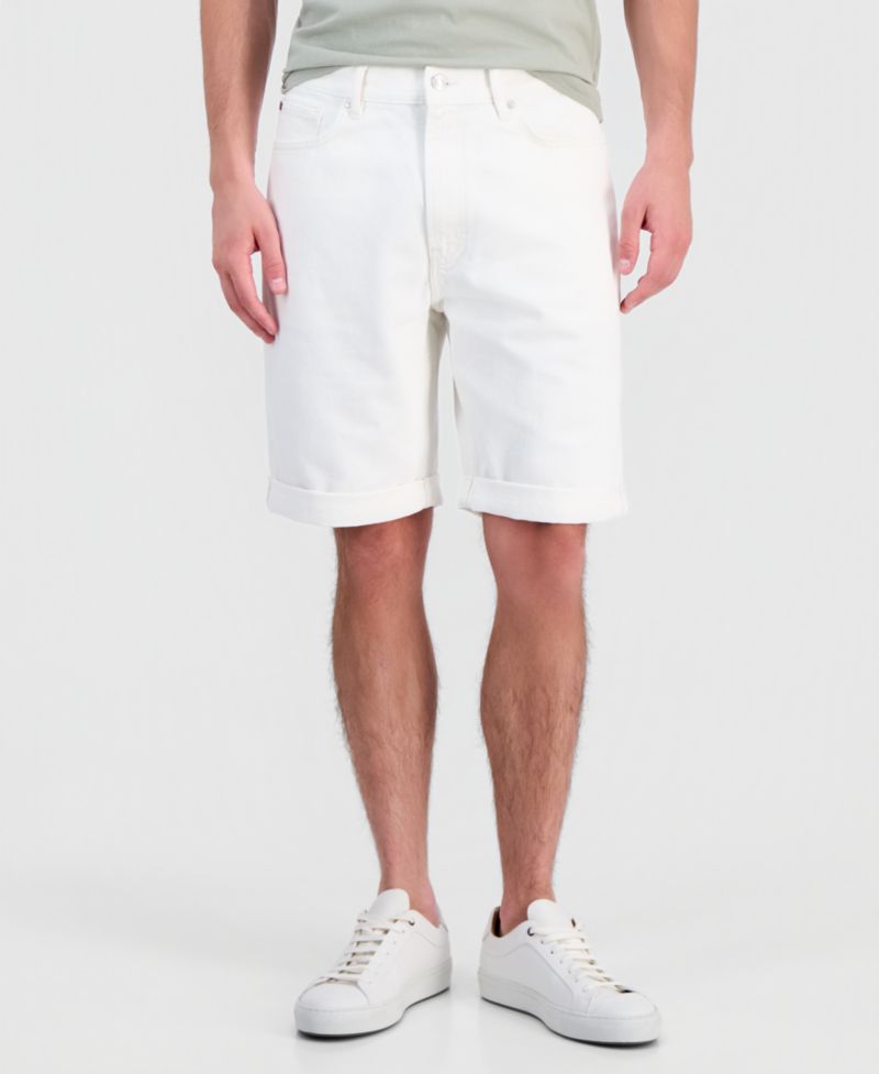 HUGO by Men's Tapered-Fit Jean Shorts