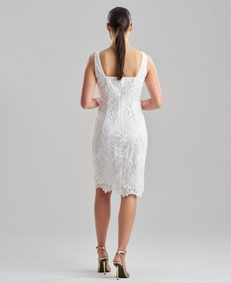 Women's Leaflet Lace Square Neck Dress