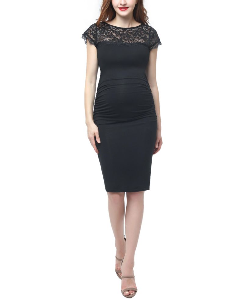 Women's Lace Trim Bodycon Dress