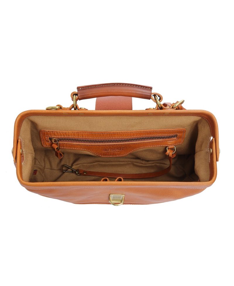 Doctor Small Leather Crossbody Satchel Bag