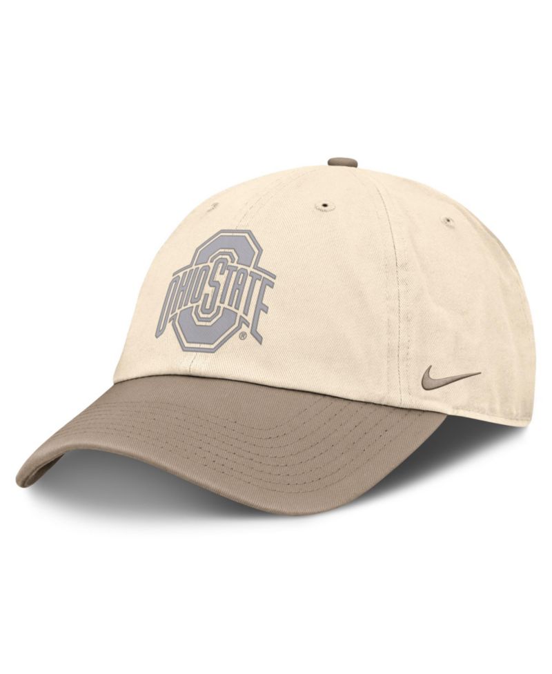 Men's Natural/Khaki Ohio State Buckeyes Two-Tone Club Adjustable Hat