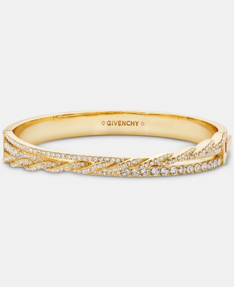 Pav&eacute; Twist Bangle Bracelet