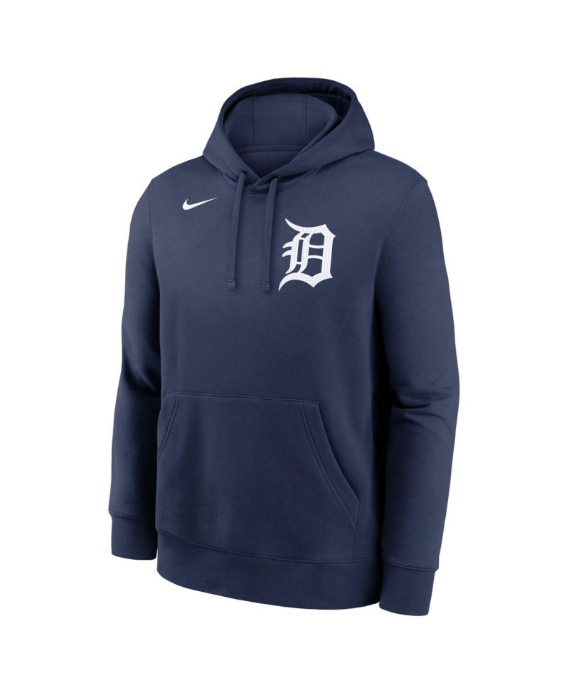 Men's Gleyber Torres Navy Detroit Tigers Player Name & Number Club Fleece Pullover Hoodie