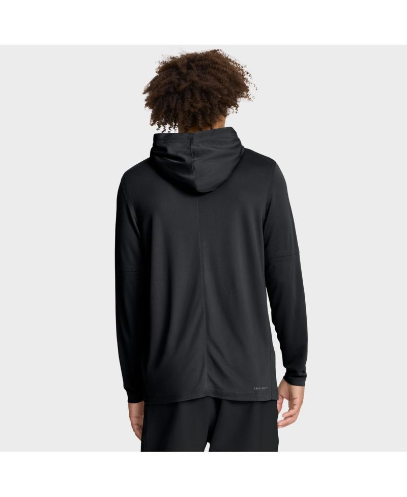 Men's Black Kentucky Wildcats 2025 Sideline Performance Long Sleeve Hoodie T-Shirt