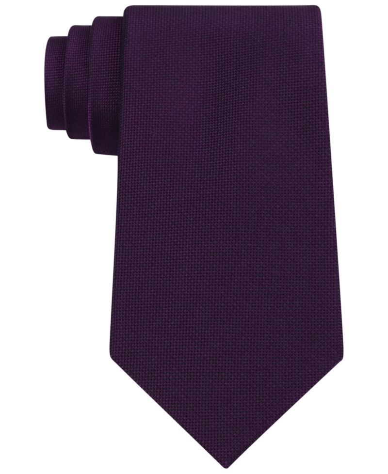 Men's Silver Spun Solid Slim Tie