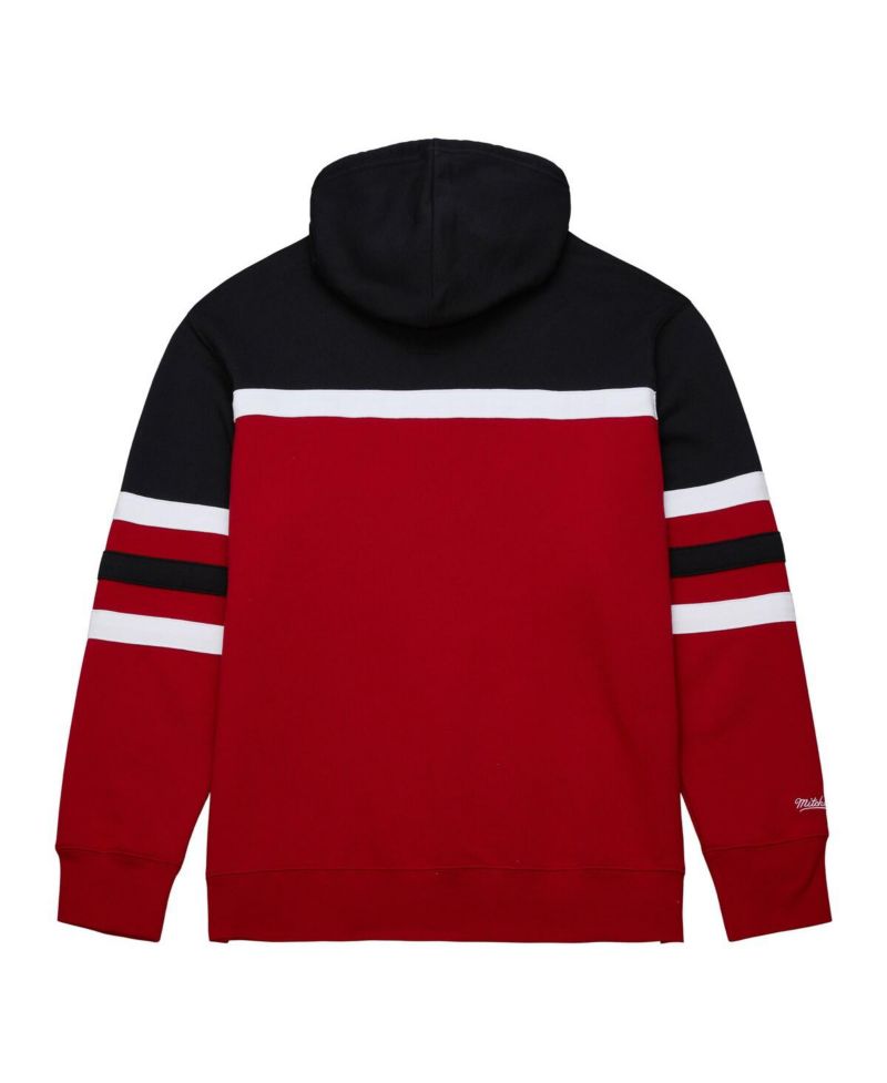 Men's Red, Black Detroit Red Wings Head Coach Pullover Hoodie