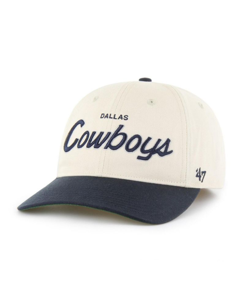 Men's Cream/Navy Dallas Cowboys Crosstown Franchise Two-Tone Relaxed Flex Hat