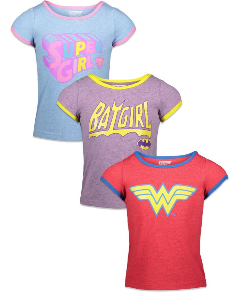 DC Comics Girls 3 Pack T-Shirts