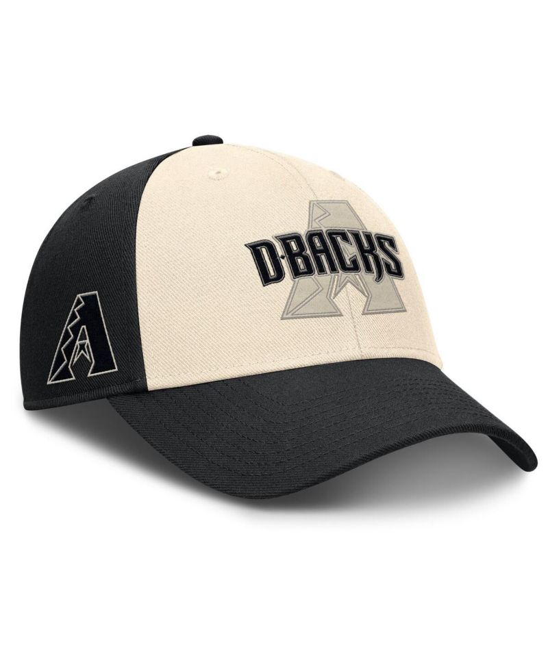 Men's Black/Natural Arizona Diamondbacks Statement Club Performance Adjustable Hat