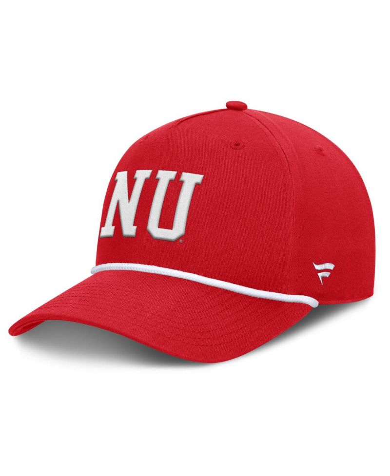 Men's Scarlet Nebraska Huskers Foul Ball Rope Adjustable Hat