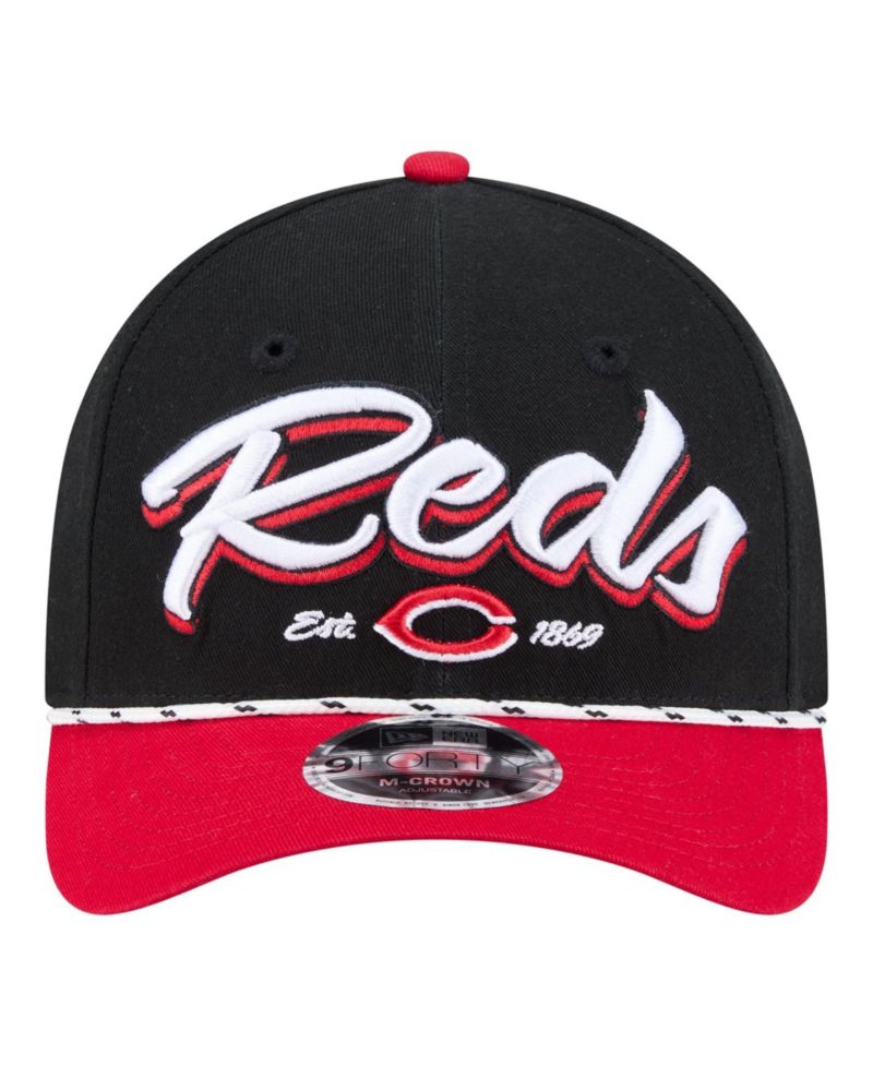 Men's Black/Red Cincinnati Reds Team Loyal 9FORTY M-Crown Adjustable Hat