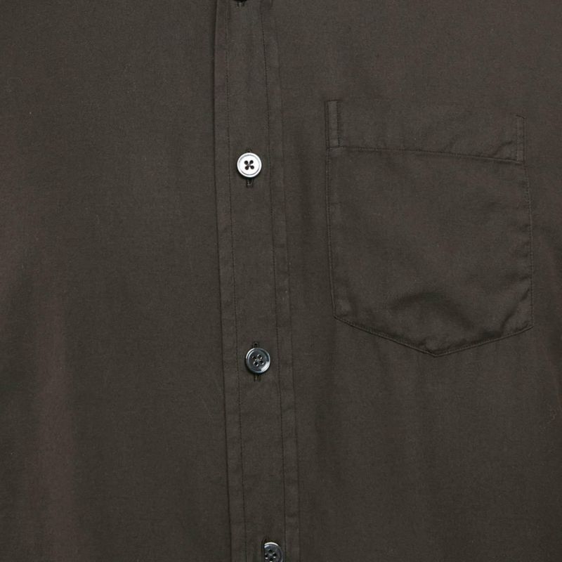 Men's Black Cotton Long Sleeve Shirt