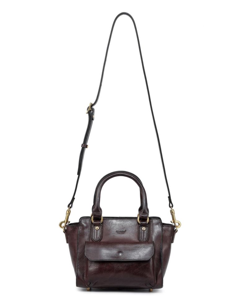 Pansy Small Leather Satchel Bag