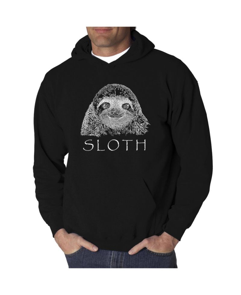 Men's Word Art Hoodie - Sloth