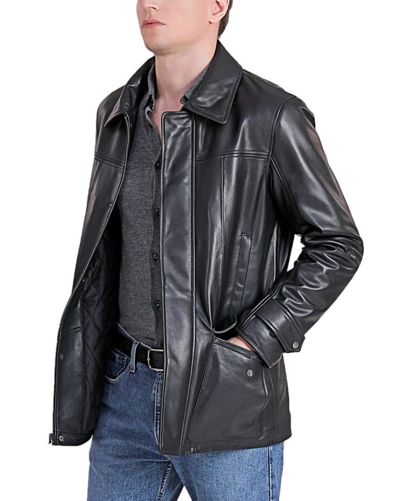 Big & Tall Hunter Leather Coat