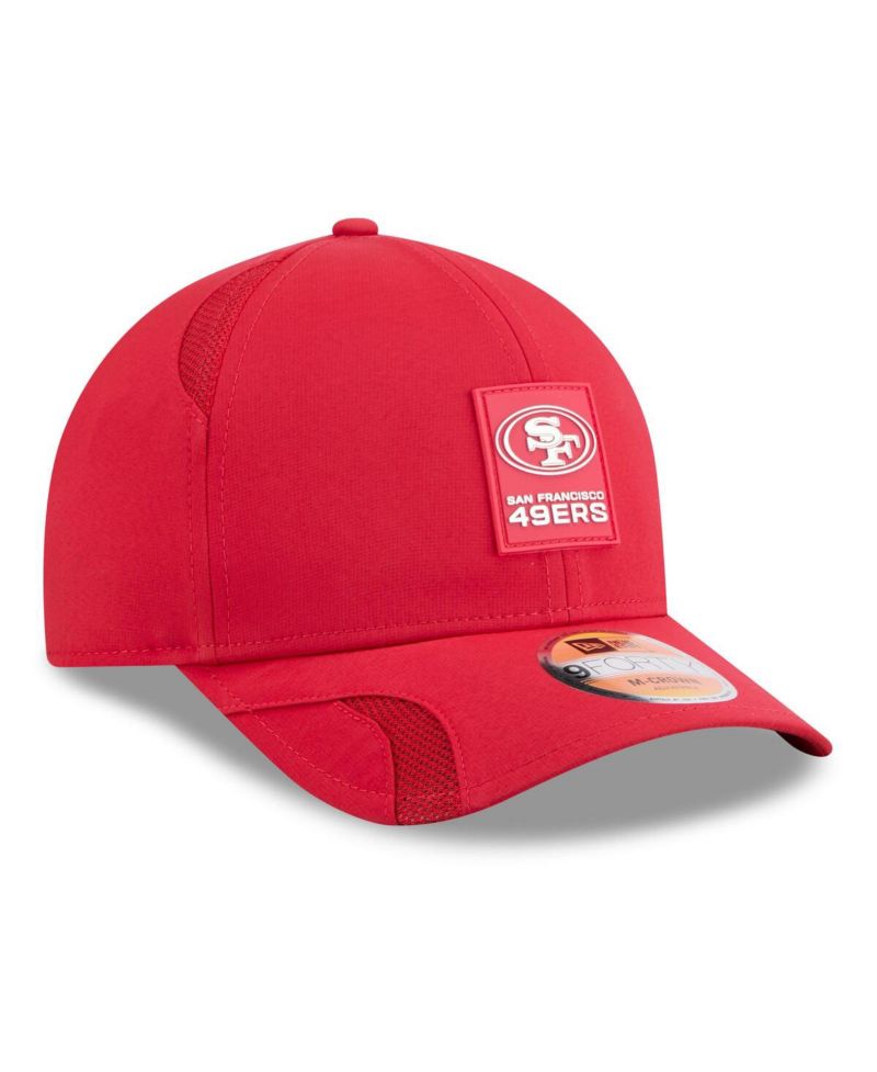 Men's Scarlet San Francisco 49ers 2025 Sideline M-Crown 9FORTY Adjustable Hat