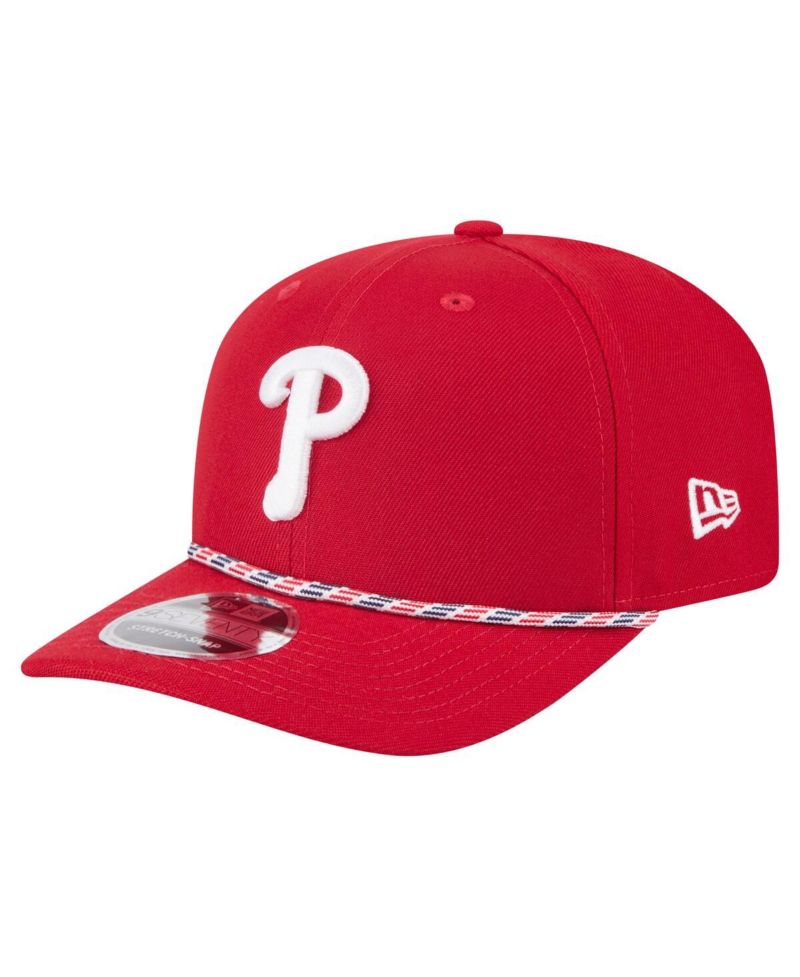 Men's Red Philadelphia Phillies Multi-Rope 9SEVENTY Stretch-Snap Hat