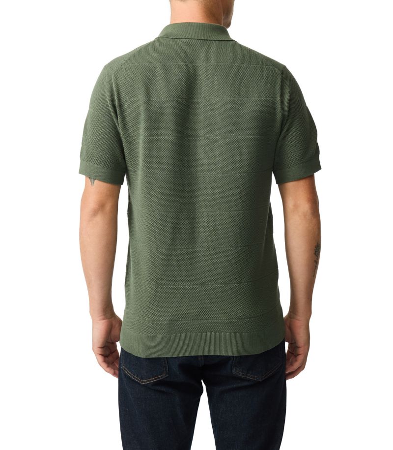 Men's Masons Flat Knit Polo Shirt