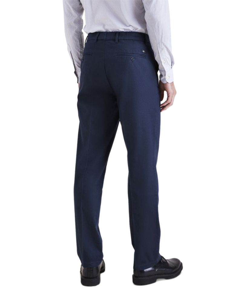 Men's Signature Straight Fit Iron Free Khaki Pants with Stain Defender