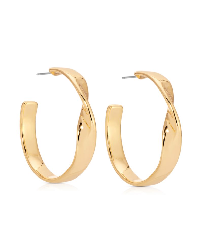 Heirloom Twist Medium Hoops Earrings