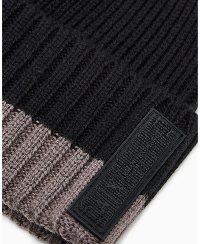 Men's Cozy Lab Color Block Beanie Cap