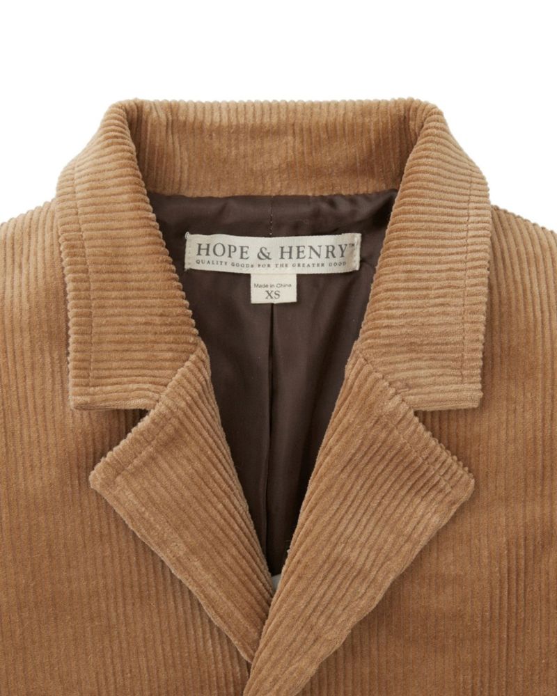 Toddler Boys Hope and Henry Organic Corduroy Blazer