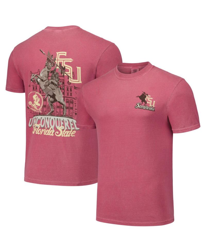 Men's and Women's Garnet Florida State Seminoles Hyper Local Unconquered Statue T-Shirt
