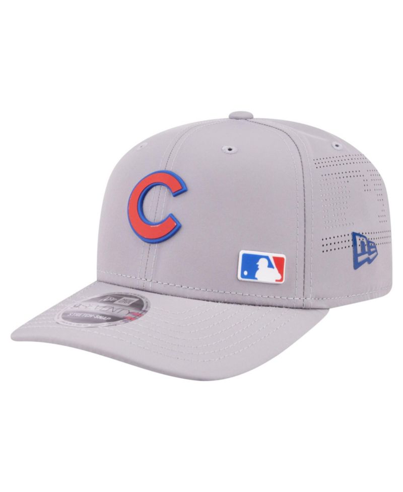 Men's Gray Chicago Cubs Laser Perforated 9SEVENTY Adjustable Hat