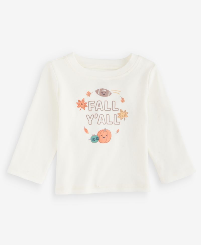 Baby Boys' 3M-24M Mix & Match Long-Sleeve Fall Y'all T-Shirt