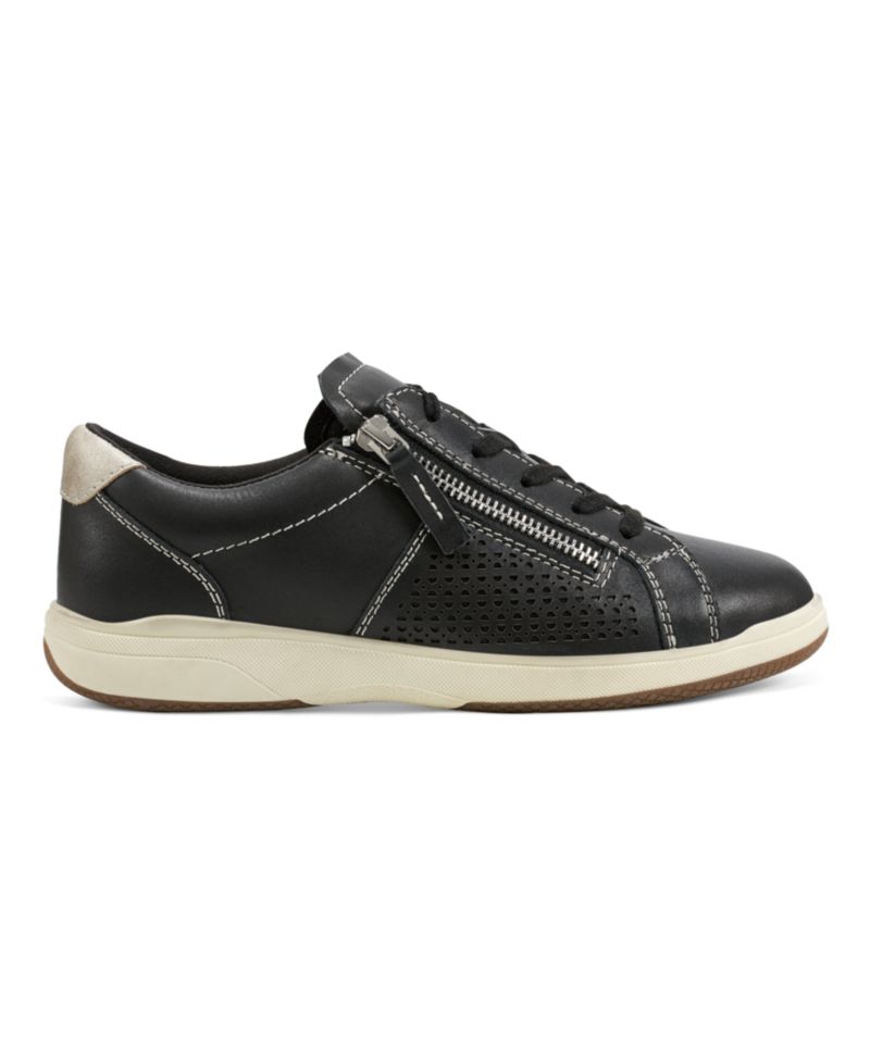 Women's Netta Side Zip Lace-Up Sneakers