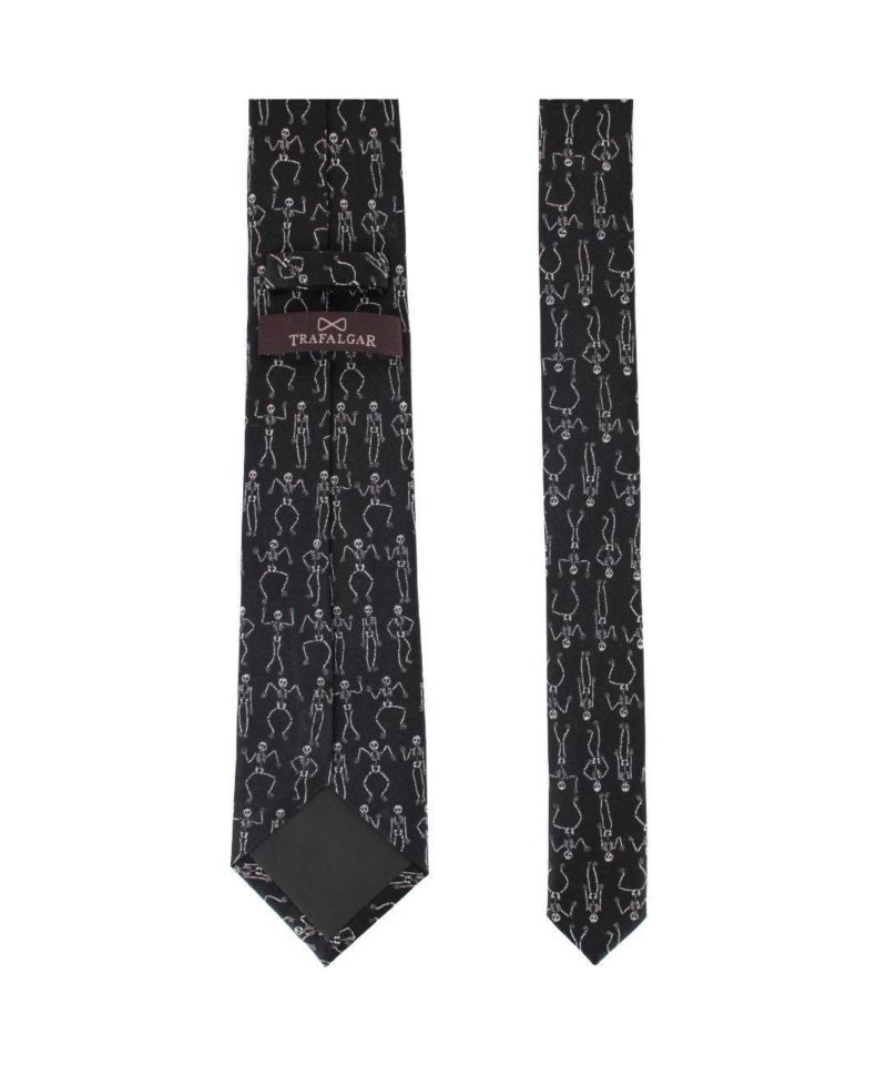 Men's Davy Bones the Dancing Skeleton Silk Novelty Necktie