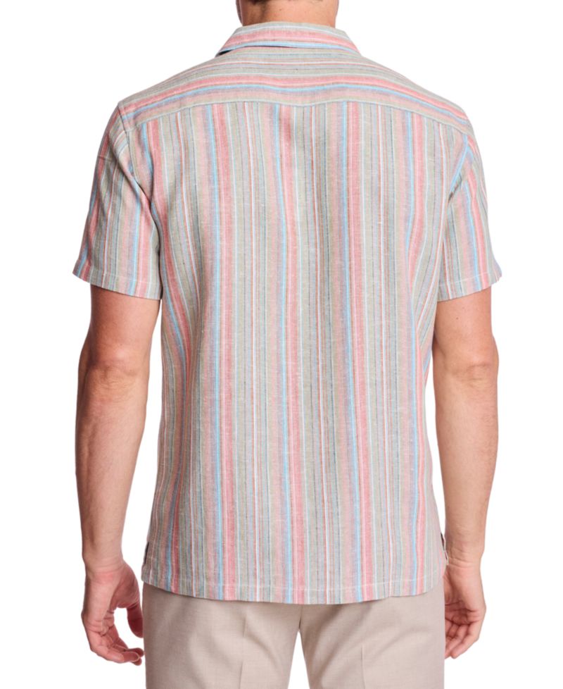 Men's Striped Short-Sleeve Shirt