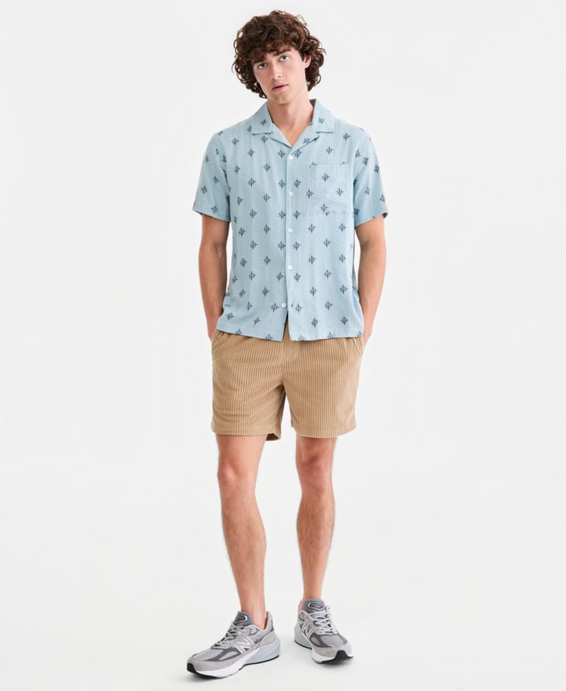Men's Carlos Printed Short-Sleeve Camp Shirt