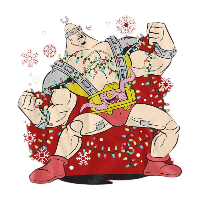 Men's Robot Krang Christmas Lights T-Shirt