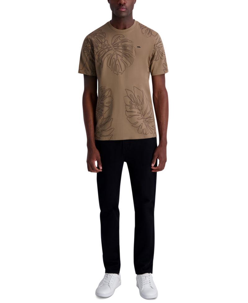 Men's Large Palm Leaf Graphic T-Shirt