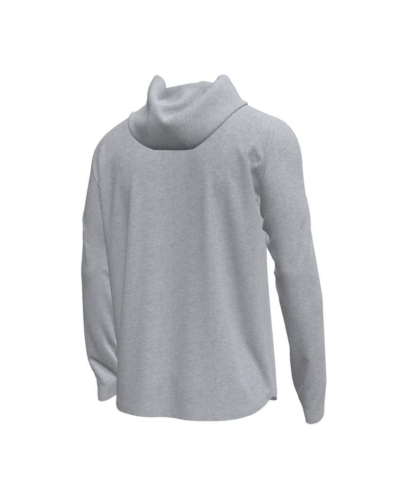 Men's Gray Notre Dame Fighting Irish Tech Stretch Long-Sleeve Hooded T-Shirt