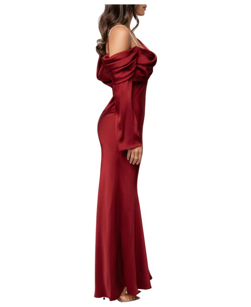 Women's One And Only One-Shoulder Mermaid-Hem Satin Dress