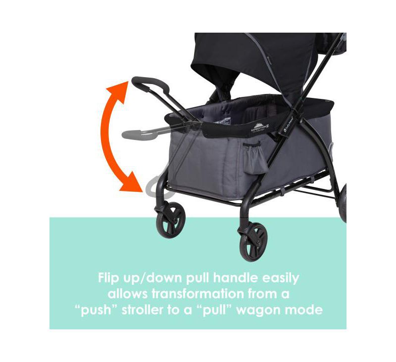 Kids Trend Tour LTE 2-in-1 Stroller Wagon - - Gravity Black