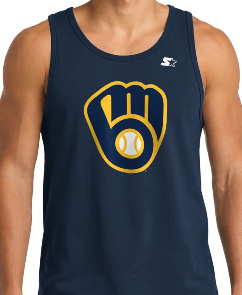 Men's Navy Milwaukee Brewers Tank Top