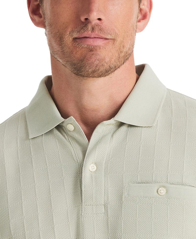 Men's Jacquard Jersey Polo Shirt