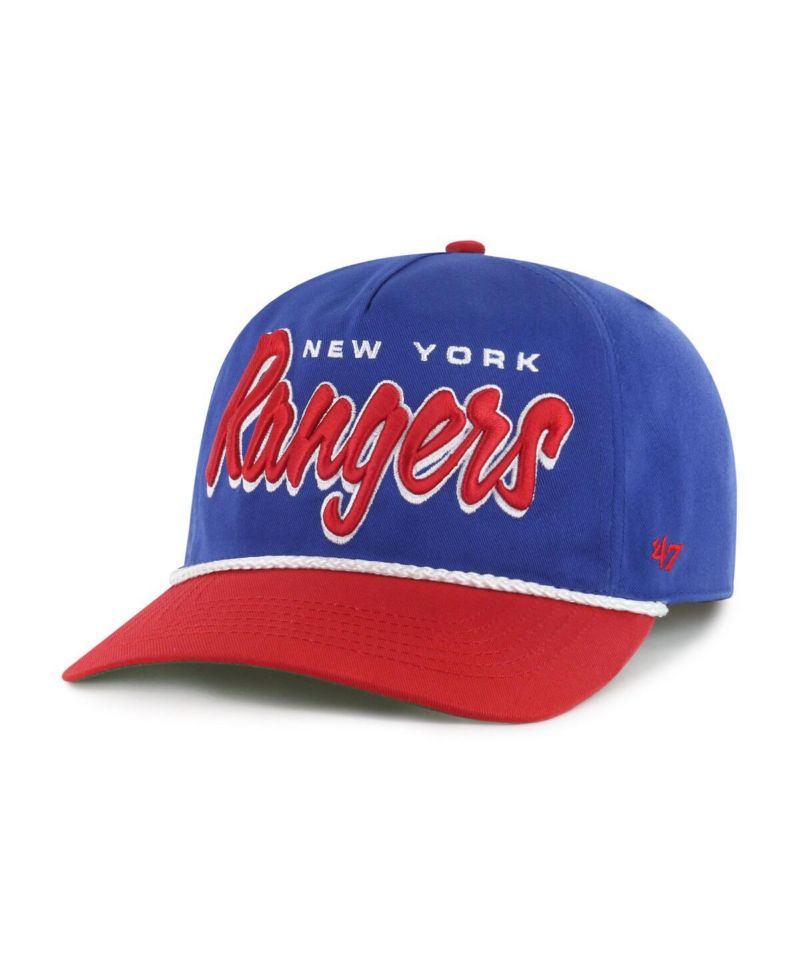 Men's Blue/Red New York Rangers Drop Shadow Rope Hitch Adjustable Hat
