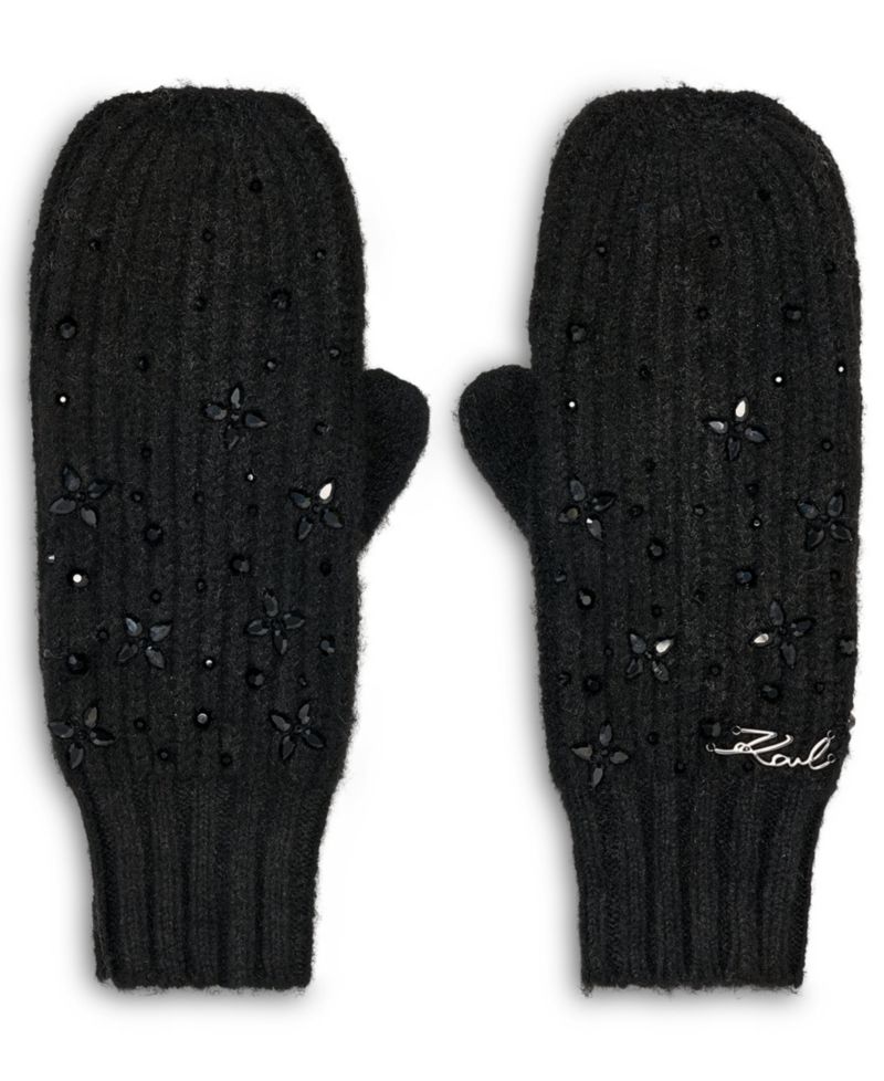 Studded Flip Top Mitten Gloves