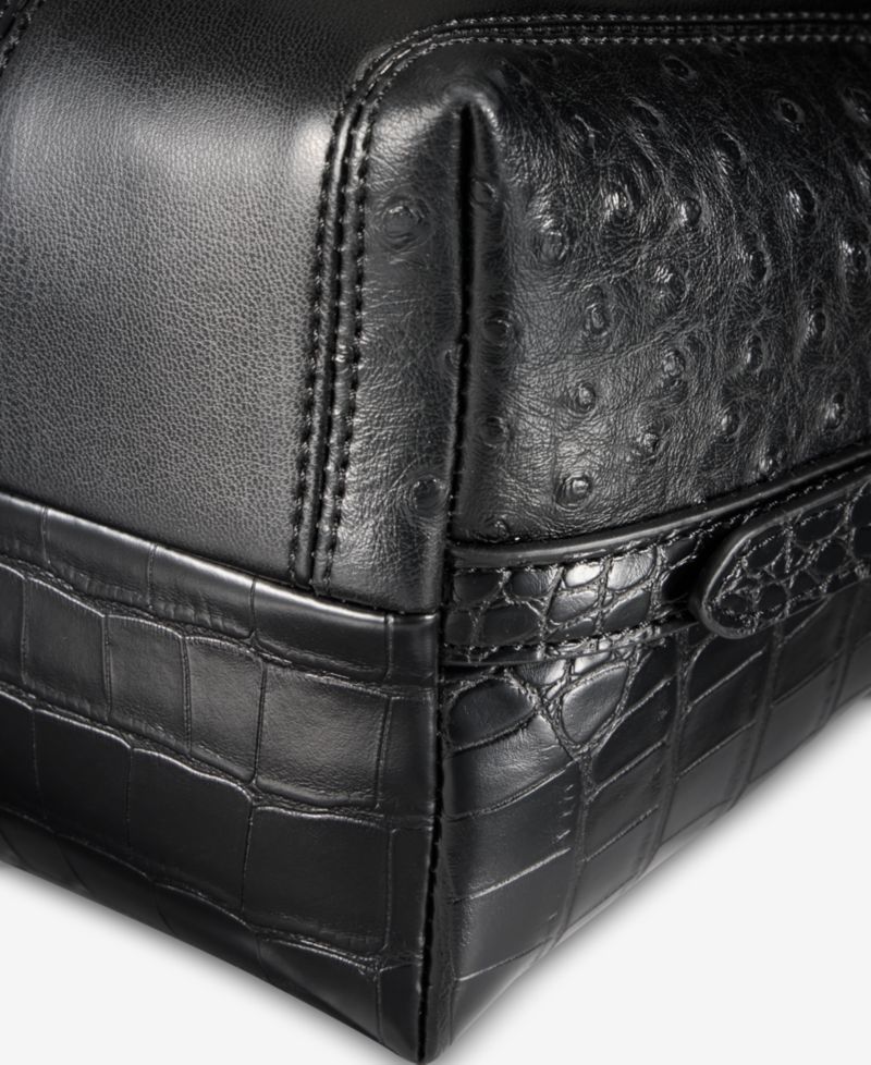 Mixed Media Soft Shoulder Bag