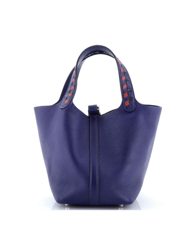 Pre-Owned HERMES PM Picotin Lock Bag Tressage Epsom