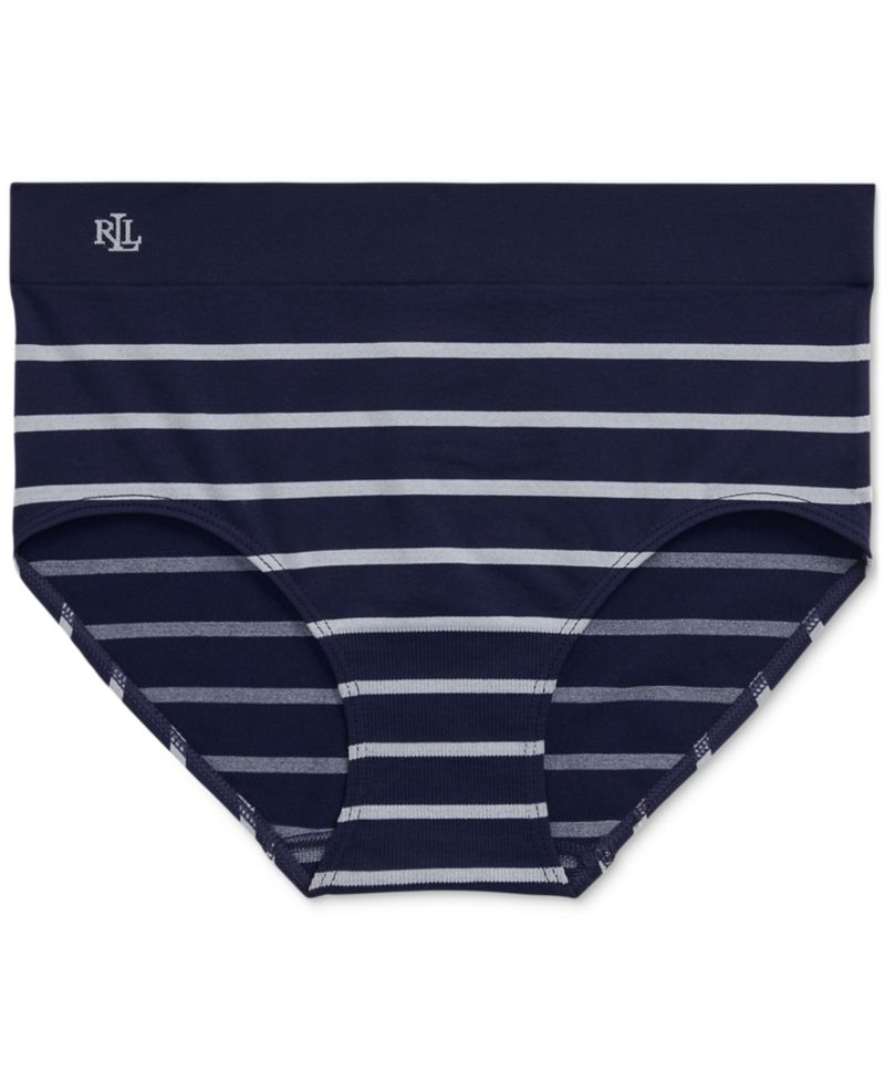 Women's Seamless Striped High-Rise Briefs 4L0094